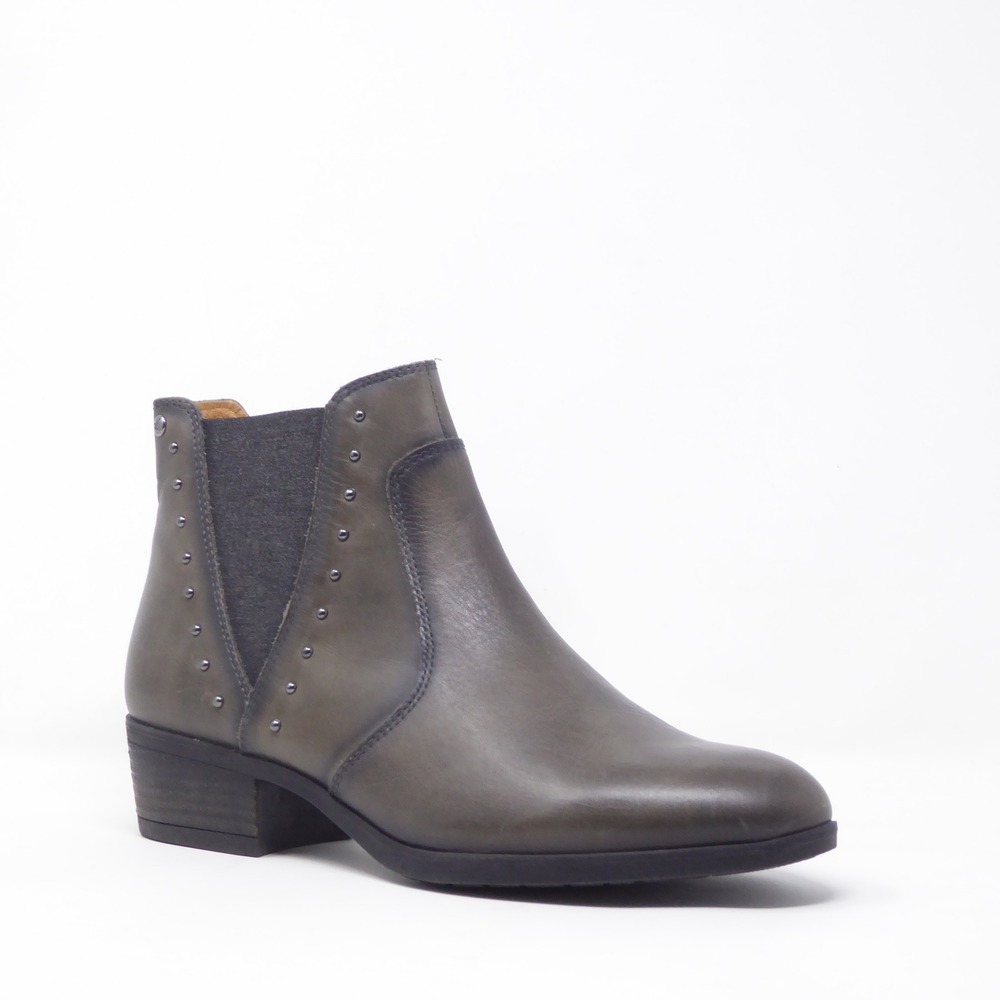 Pikolinos Daroca Women Ankle Boots Olive Green Studded Leather 39 EU / 8.5 US